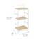 Honey Can Do 33" Small 3-Tier Wood & Metal Shelf
